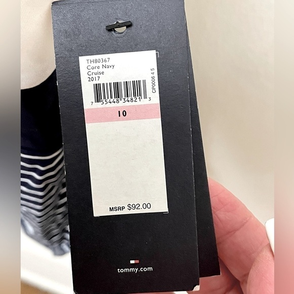 Tommy Hilfiger Swimsuit Bathing Suit Nautical Bow Size 10 NWT - Picture 10 of 15